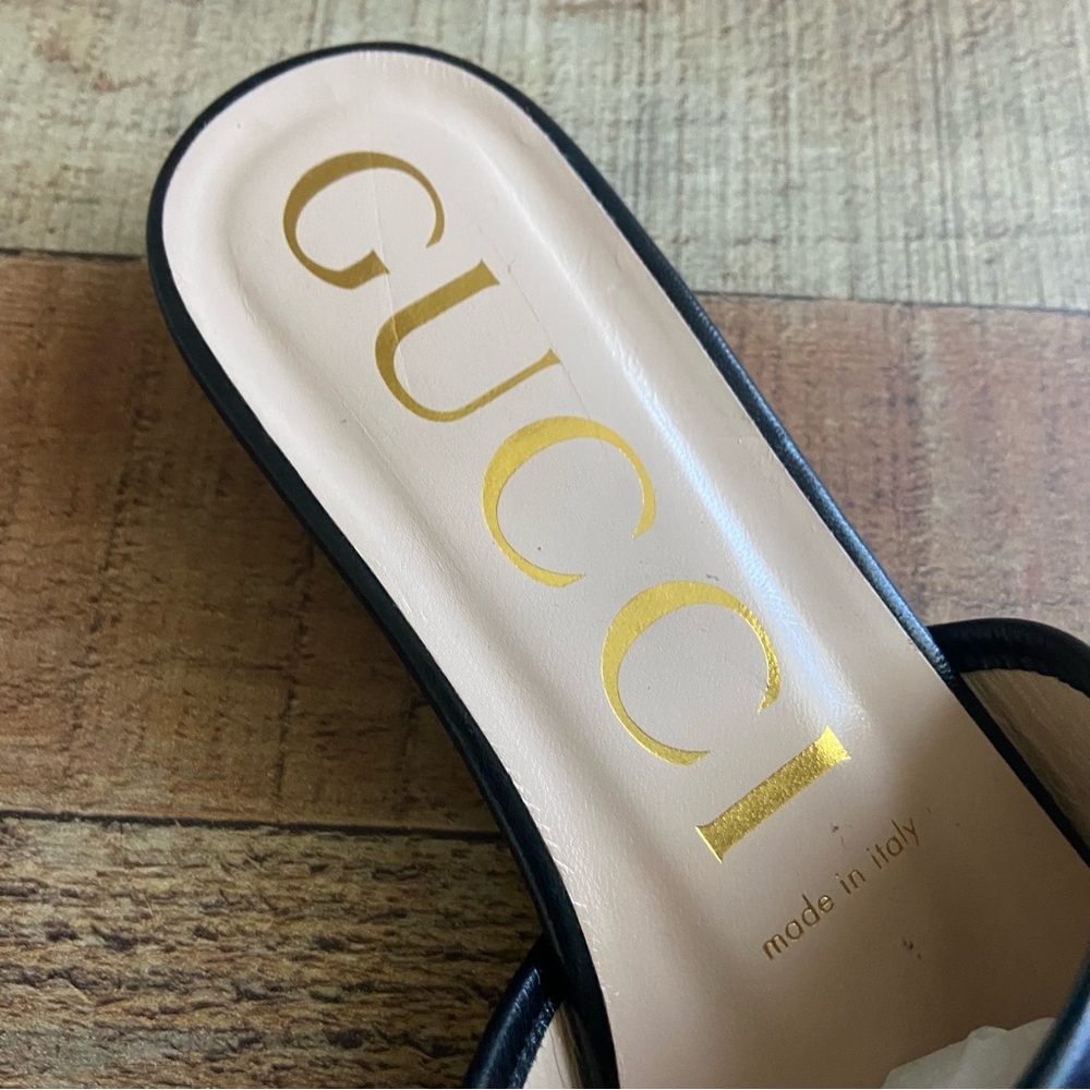 GUCCI Marmont GG leather Slide - Picture 5 of 9